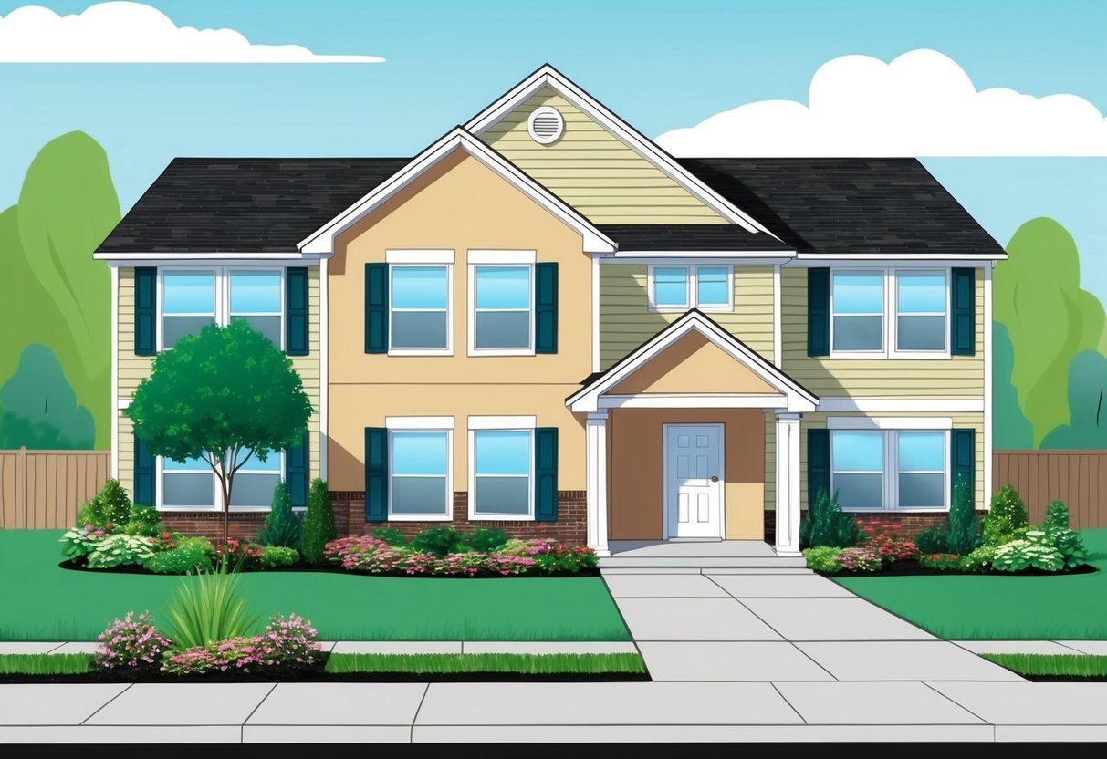 A well-maintained rental property with clean landscaping, freshly painted walls, and functioning appliances