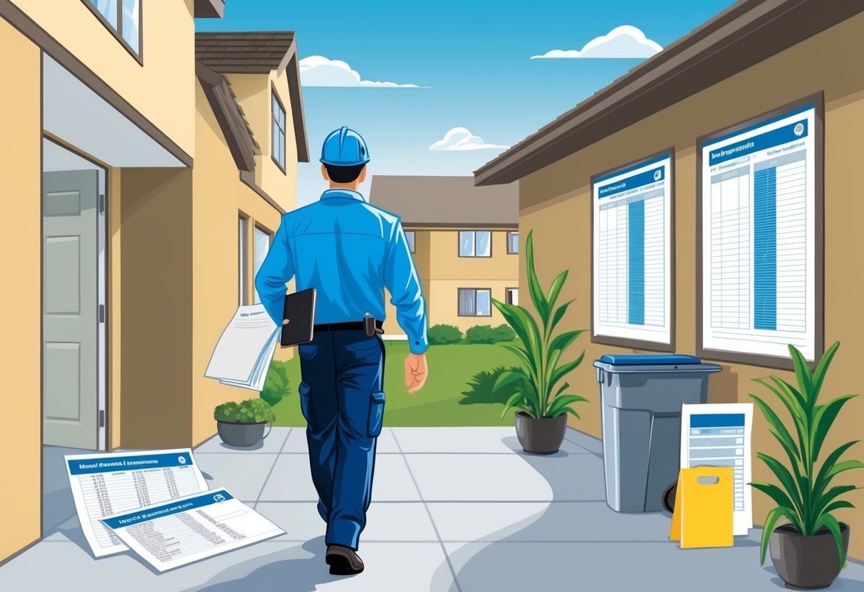 An inspector walks through a well-maintained rental property, checking for any signs of damage or needed repairs.</p><p>The property is tidy and organized, with clear documentation of previous inspections